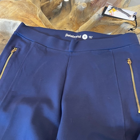 Navy Yoga Pant Trousers - Betabrand - Picture 2 of 6